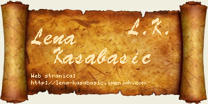 Lena Kasabašić vizit kartica